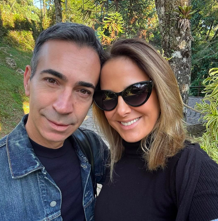 Ticiane Pinheiro fala sobre casamento com César Tralli: “Não temos espaço para ciúmes”
