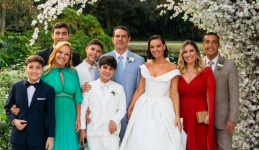 Primogênito de Marcus Buaiz mostra casamento do pai com Isis Valverde