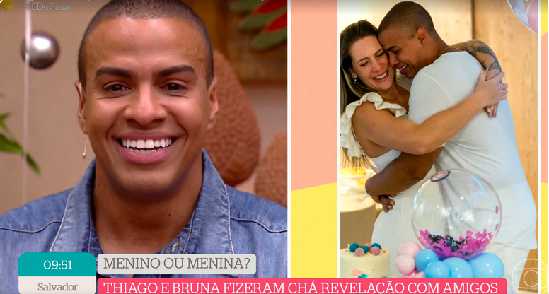 Thiago Oliveira não segura as lágrimas ao descobrir que será pai